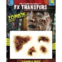 Party City Makeup-Zombie Rot Wound Prosthetics 4Ct- Tinsley Transfers